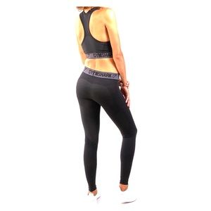 Gymshark Flex Leggings - Black Marl/Charcoal